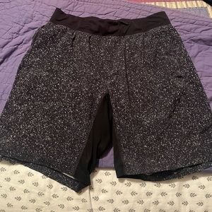Large Black Lululemon Athletic Shorts